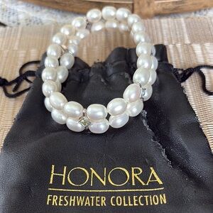 Honora White Freshwater Pearl Bracelet Timeless Elegance